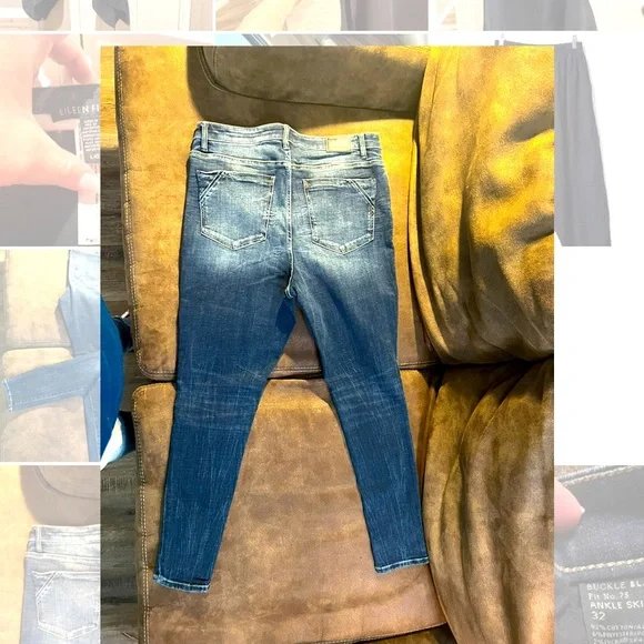 Buckle Black Ankle Skinny Jean - Picture 2 of 8